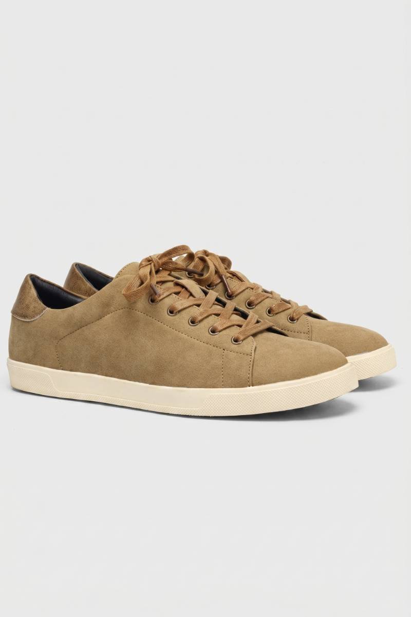 Men's Suede Finish Low-Top Trainers
