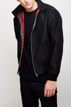 Men's Tartan Lined Harrington Jacket