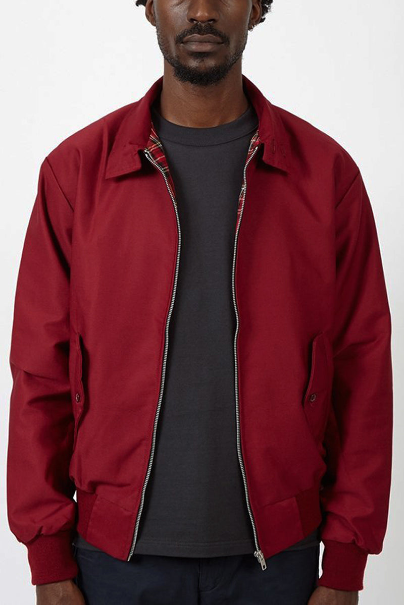 Men's Tartan Lined Harrington Jacket