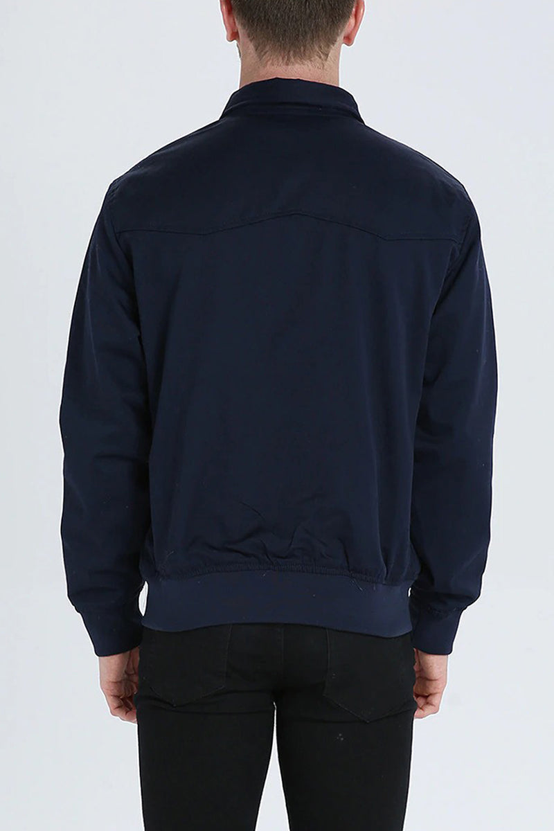 Men's Tartan Lined Harrington Jacket