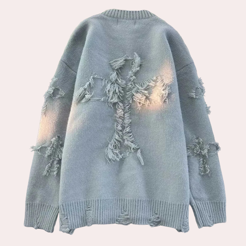 Men's Oversized Printed Jumper