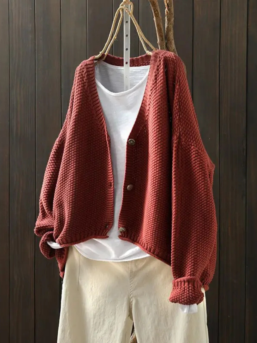 Women's Button-Front Knit Cardigan