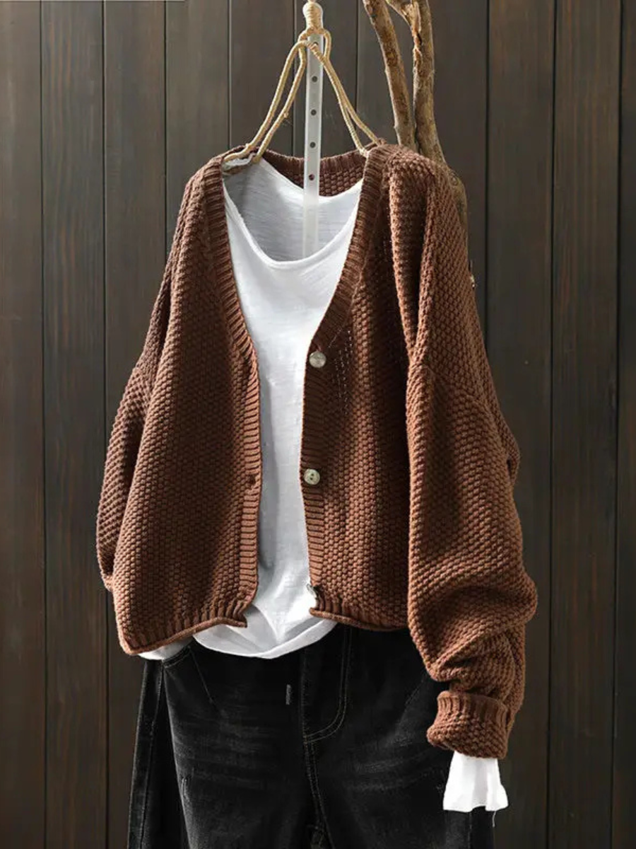Women's Button-Front Knit Cardigan