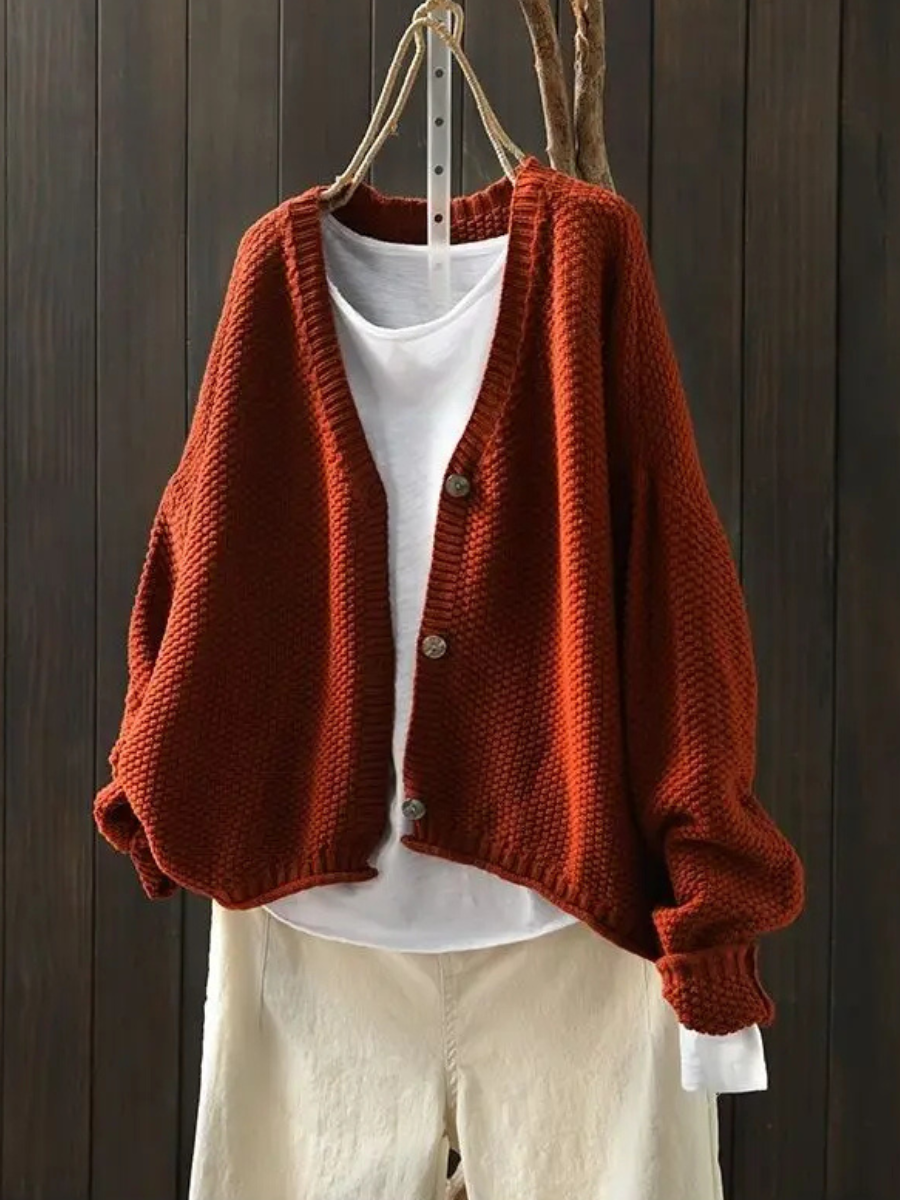 Women's Button-Front Knit Cardigan