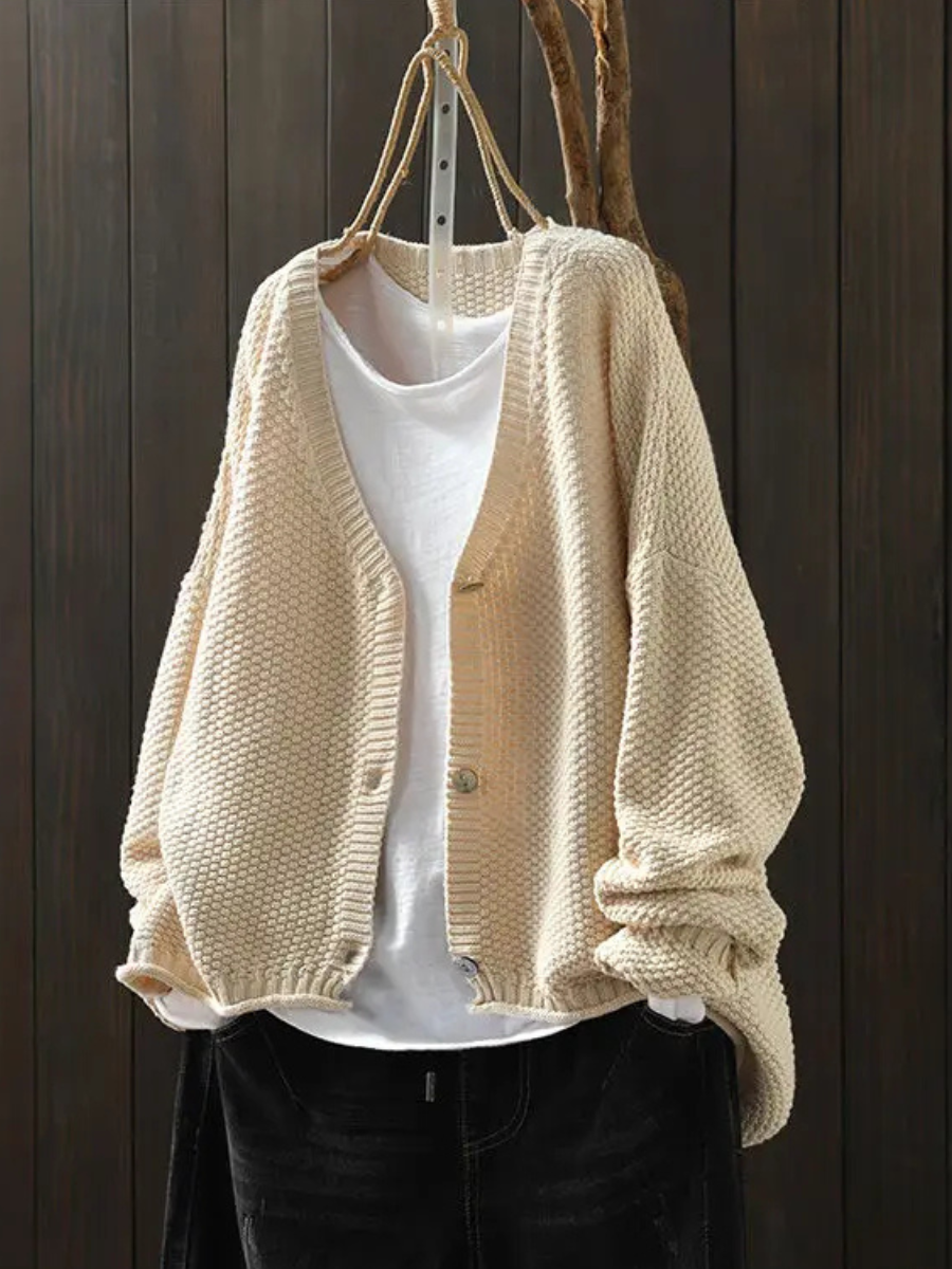 Women's Button-Front Knit Cardigan