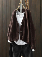 Women's Button-Front Knit Cardigan
