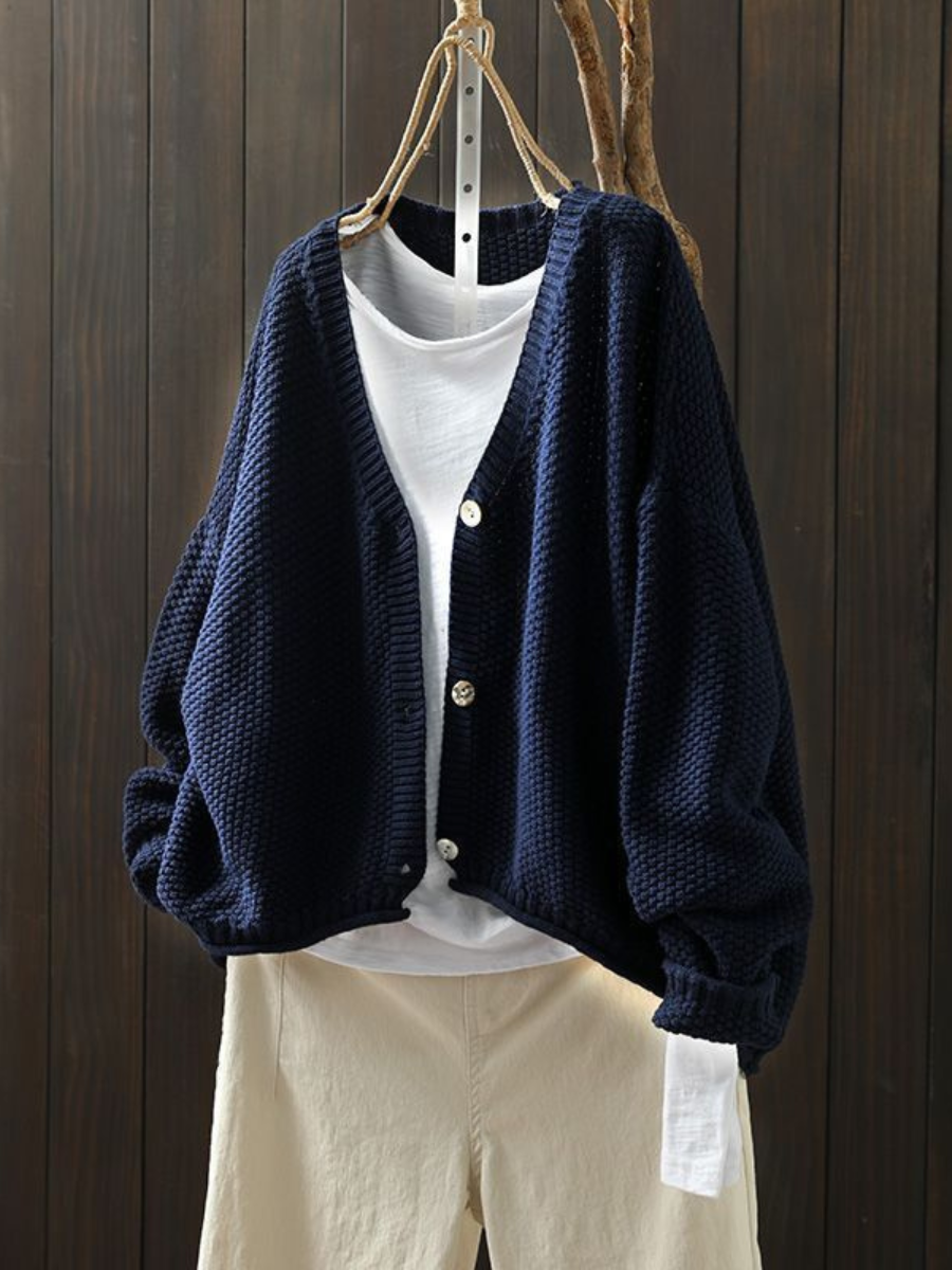 Women's Button-Front Knit Cardigan