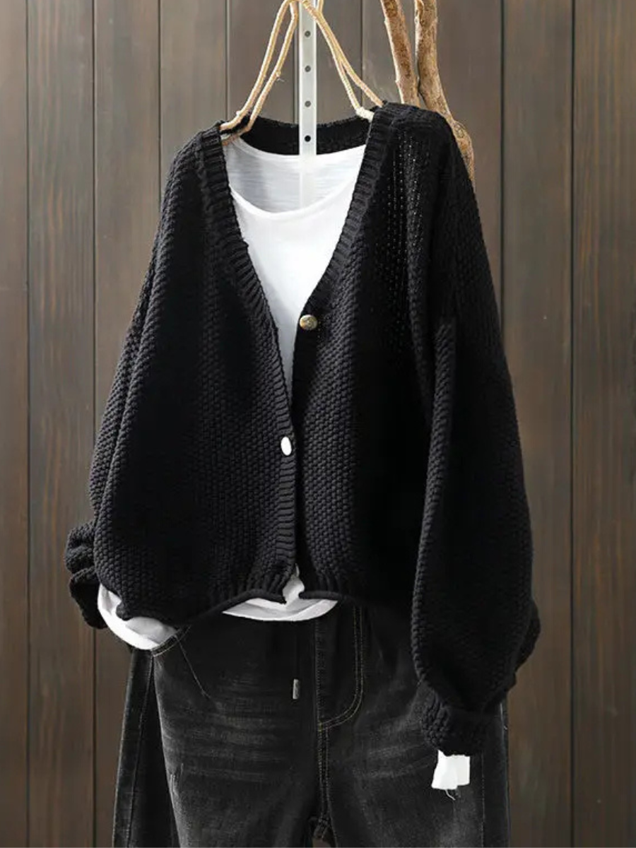 Women's Button-Front Knit Cardigan