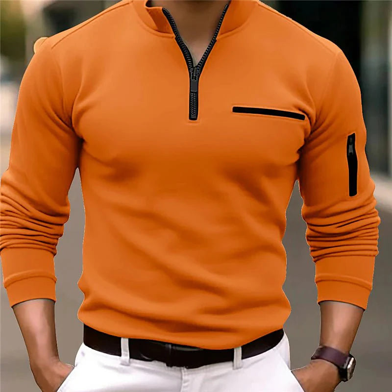 Men's Utility Pocket Quarter Zip Jumper
