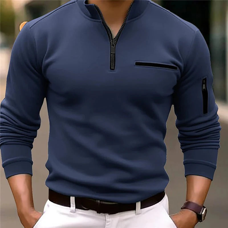 Men's Utility Pocket Quarter Zip Jumper