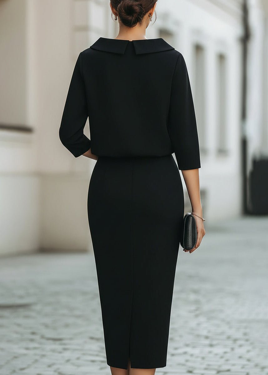 Women's Boat Neck Midi Two-Piece Set
