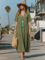 Women's Tiered Boho Maxi Dress