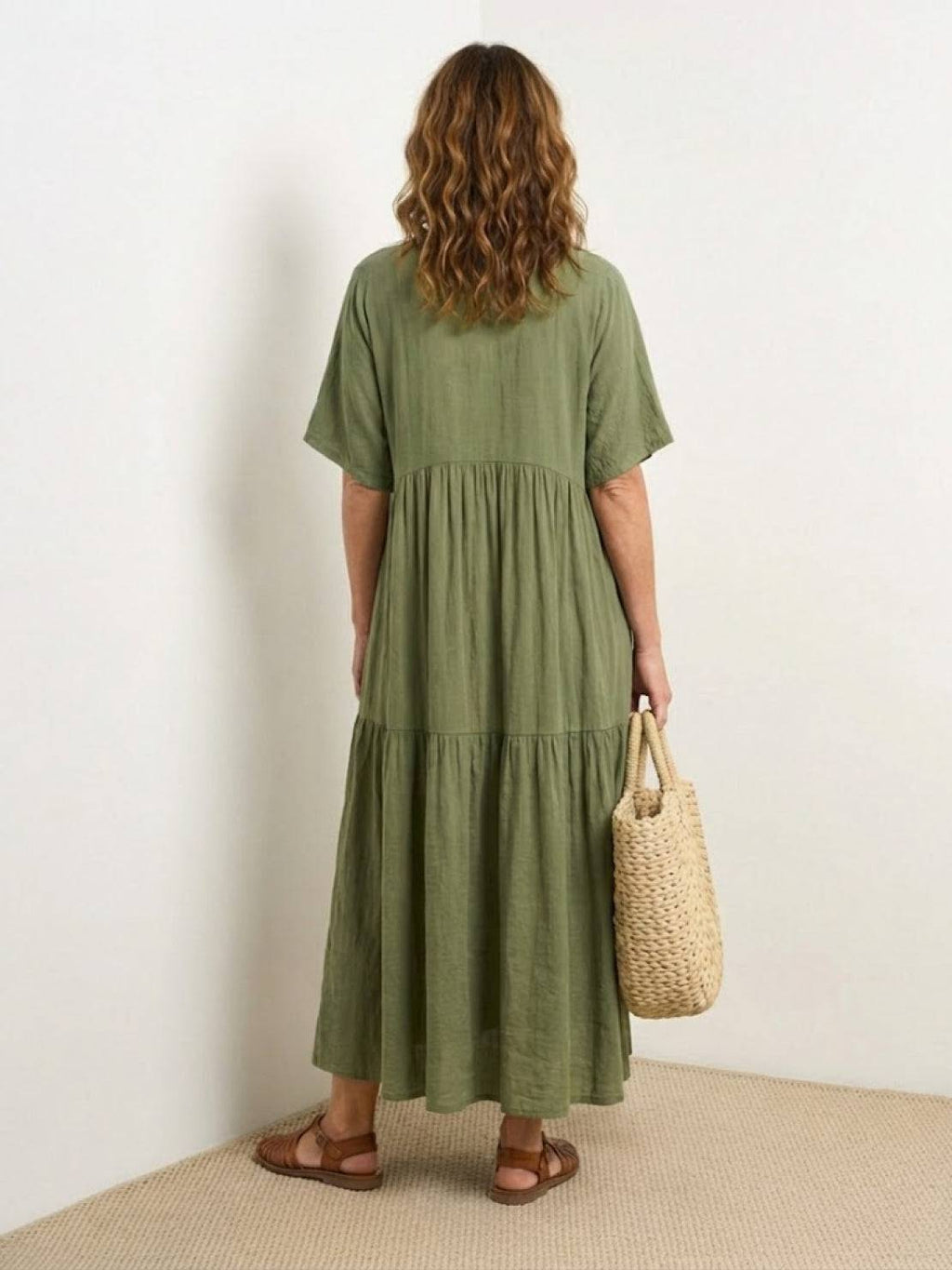 Women's Tiered Boho Maxi Dress