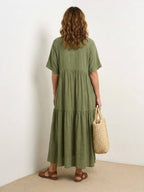 Women's Tiered Boho Maxi Dress