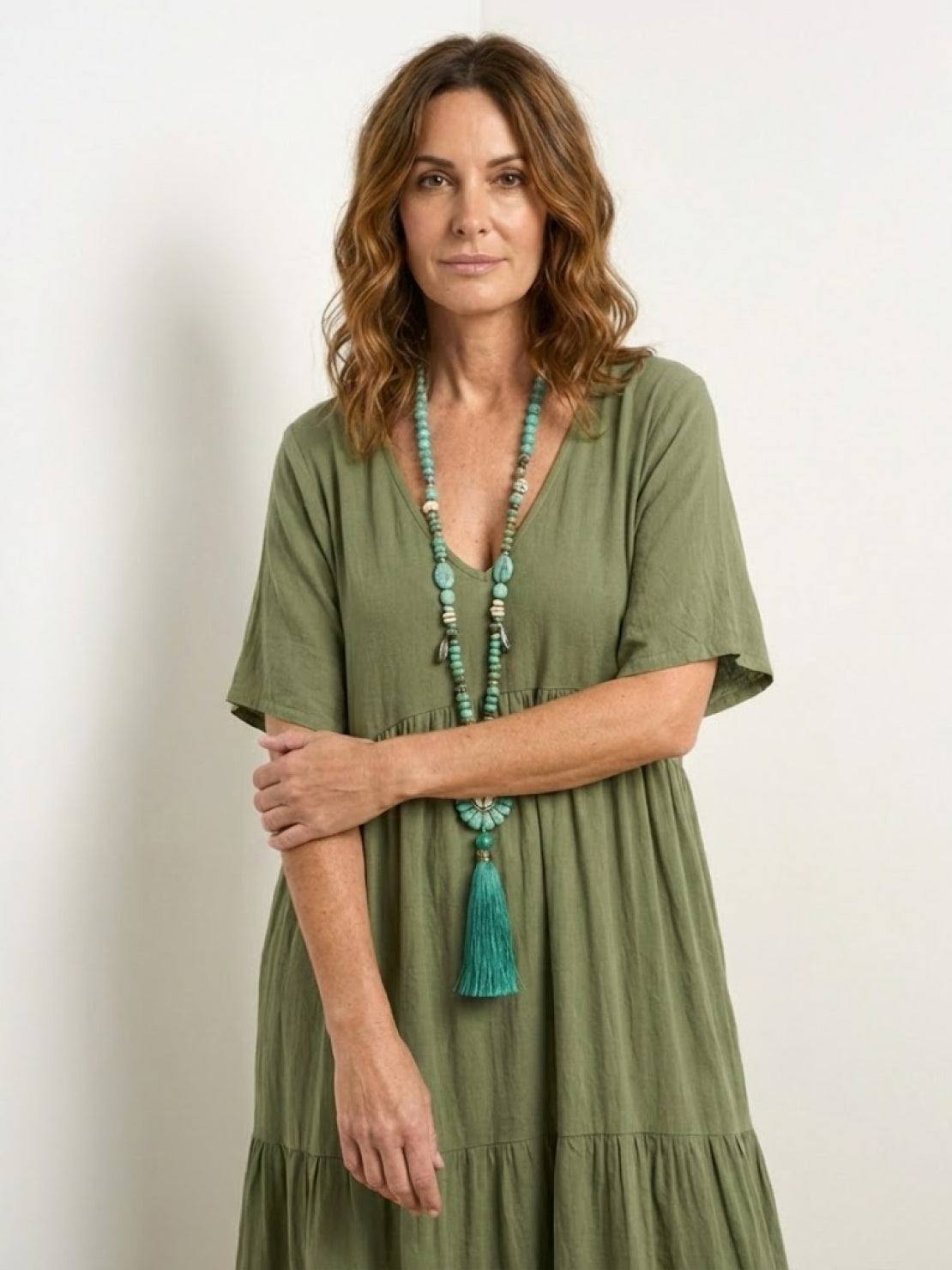Women's Tiered Boho Maxi Dress