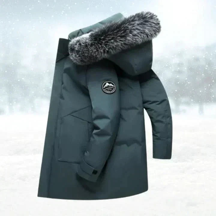 Men's Water Repellent Hooded Overcoat
