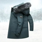 Men's Water Repellent Hooded Overcoat