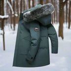 Men's Water Repellent Hooded Overcoat
