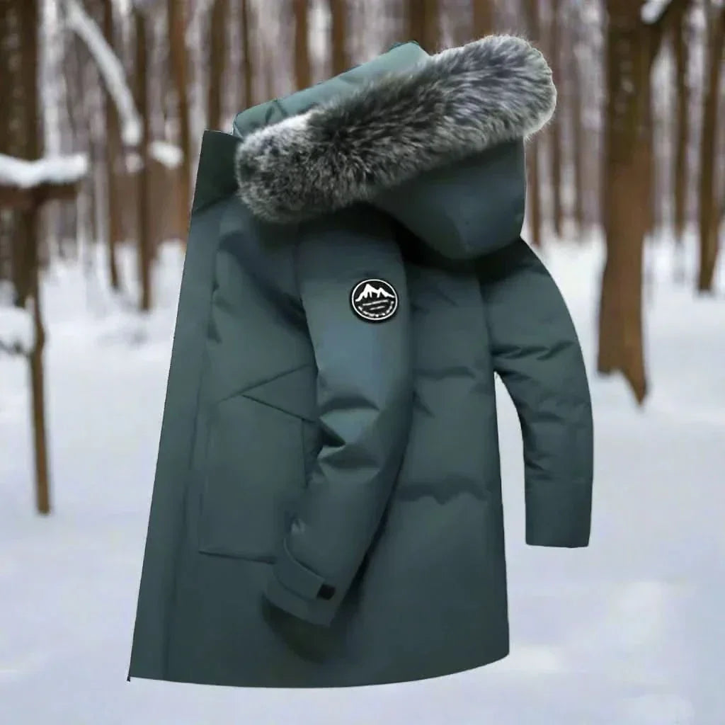 Men's Water Repellent Hooded Overcoat