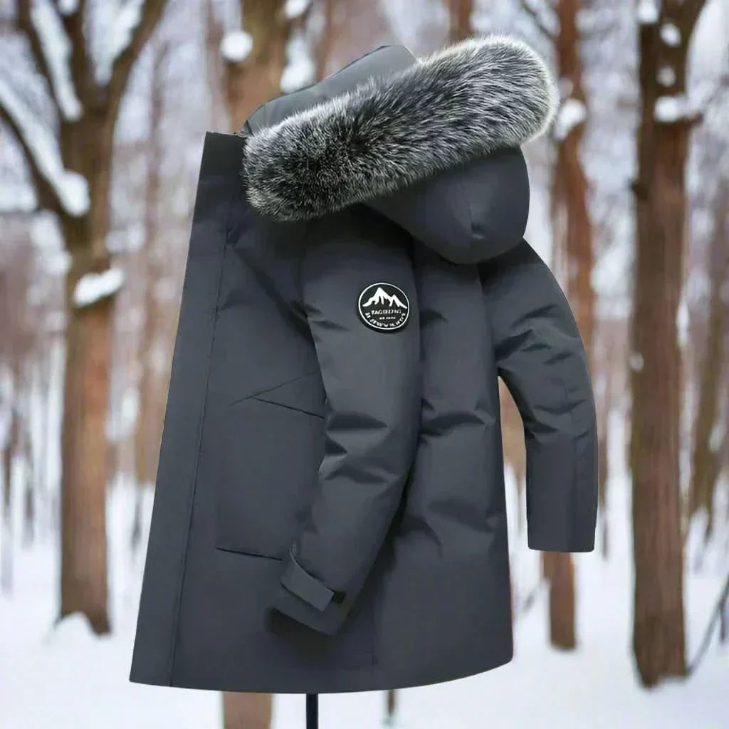 Men's Water Repellent Hooded Overcoat