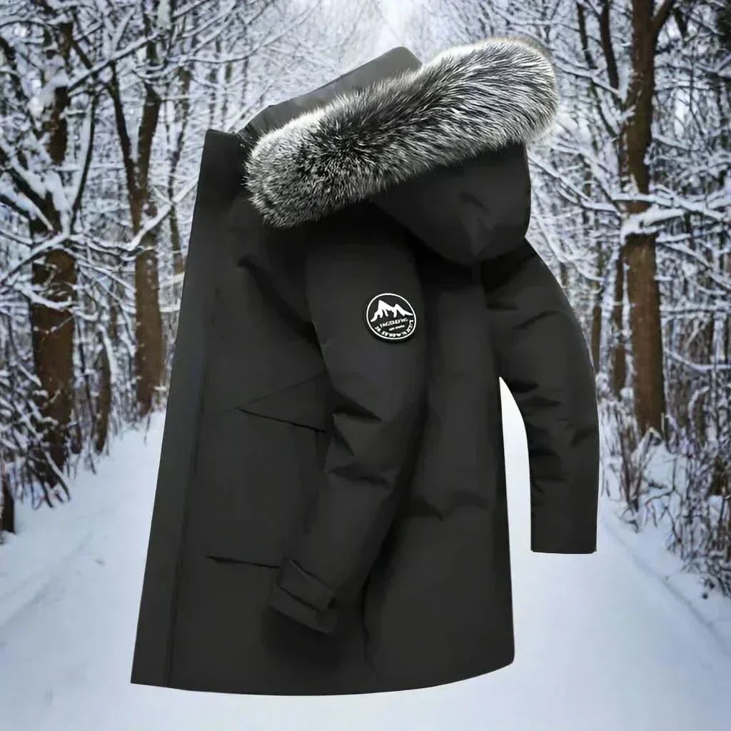 Men's Water Repellent Hooded Overcoat