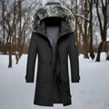 Men's Water Repellent Hooded Overcoat
