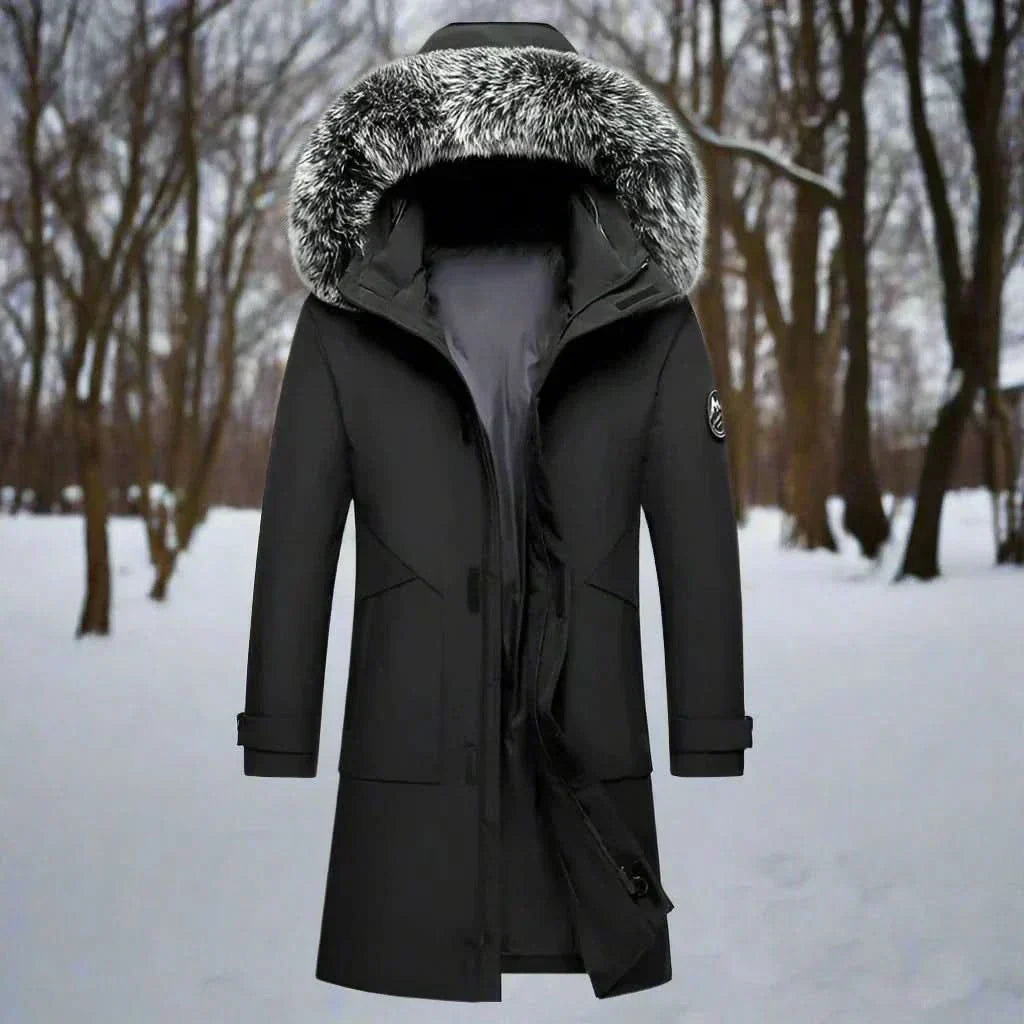 Men's Water Repellent Hooded Overcoat