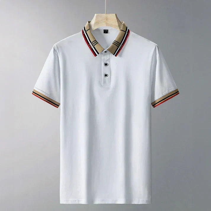 Men's Refined Contrast Collar Polo