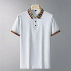 Men's Refined Contrast Collar Polo