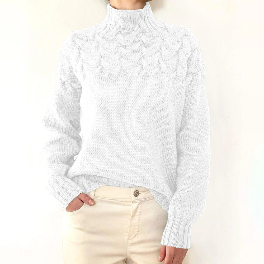 Women's Ribbed Cable Knit Jumper