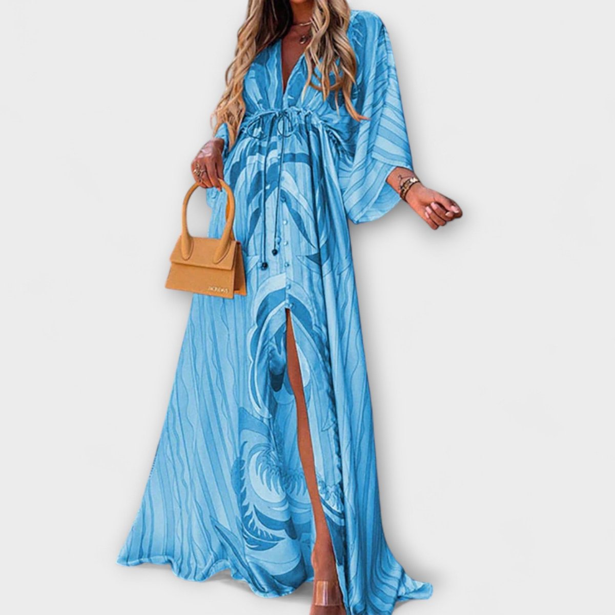 Women's Abstract Print Maxi Dress