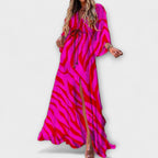 Women's Abstract Print Maxi Dress