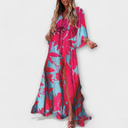 Women's Abstract Print Maxi Dress