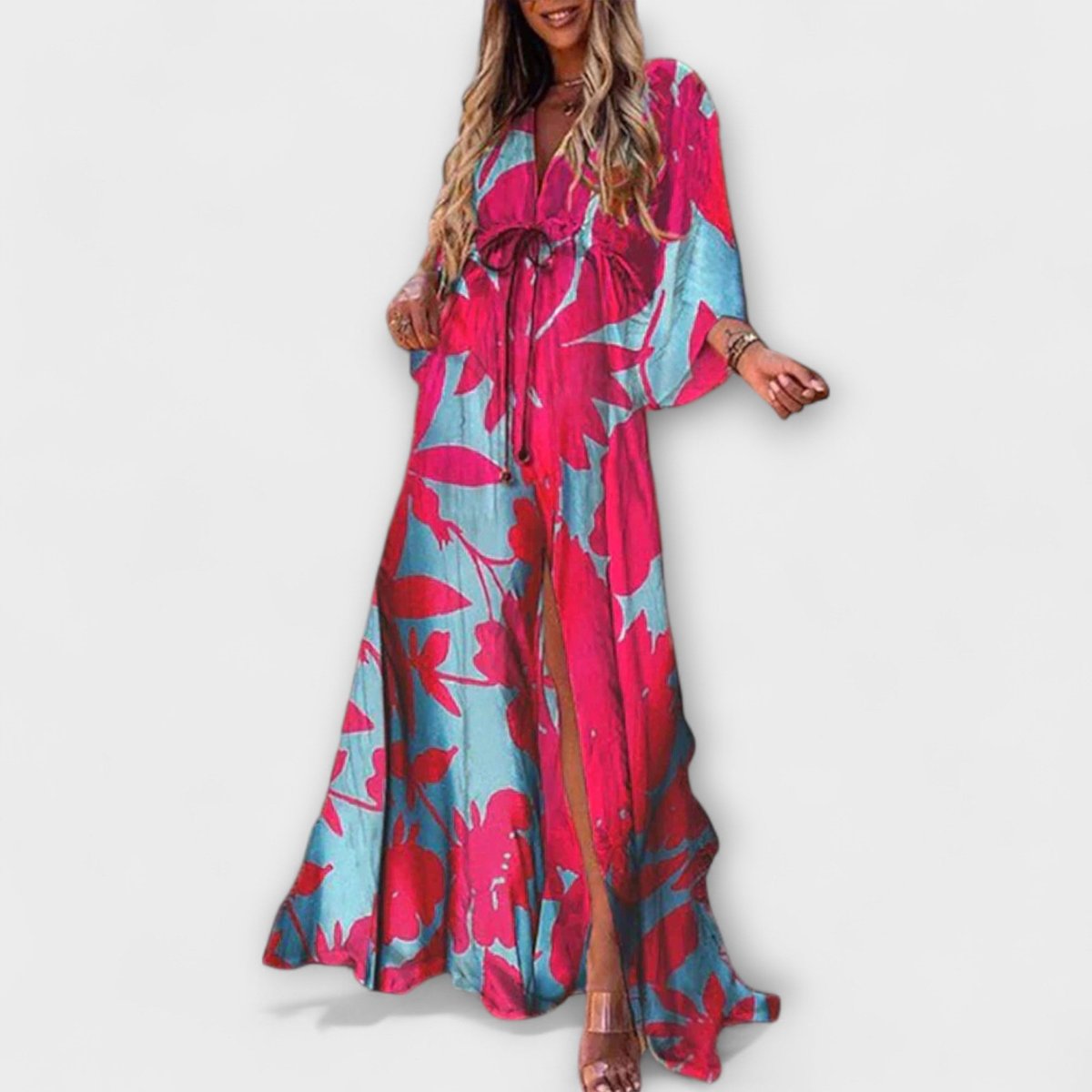 Women's Abstract Print Maxi Dress