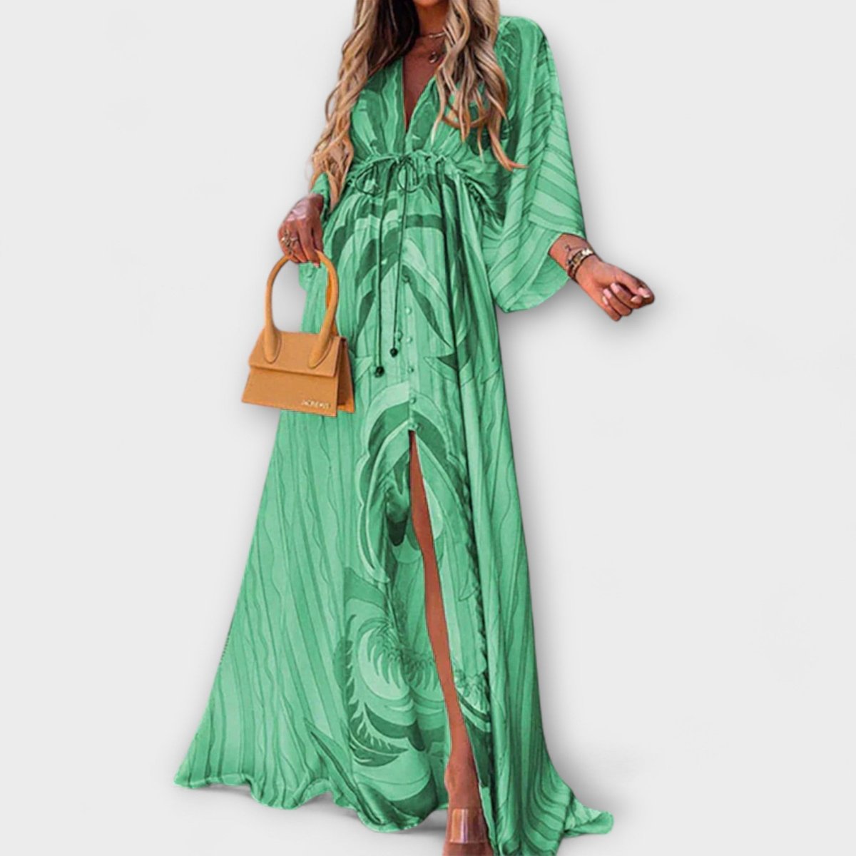 Women's Abstract Print Maxi Dress
