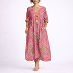 Women's Bohemian Paisley Maxi Dress