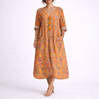 Women's Bohemian Paisley Maxi Dress