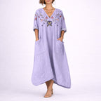 Women's Bohemian Paisley Maxi Dress