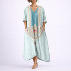 Women's Bohemian Paisley Maxi Dress