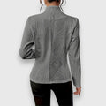 Women's Cable Knit Mock Neck Jumper