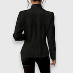 Women's Cable Knit Mock Neck Jumper