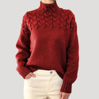 Women's Cable-Knit Roll Neck Jumper