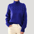 Women's Cable-Knit Roll Neck Jumper