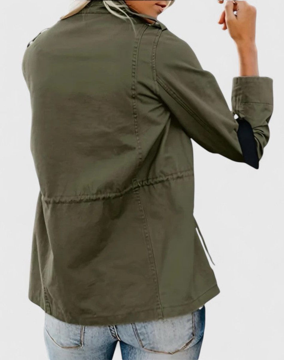 Women's Utility Jacket with Drawstring Waist