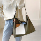 Women's Colour Block Canvas Tote