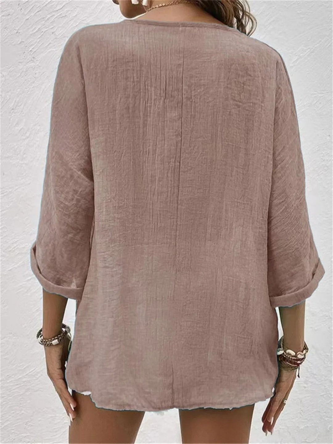 Women's Cotton Button-Front Top