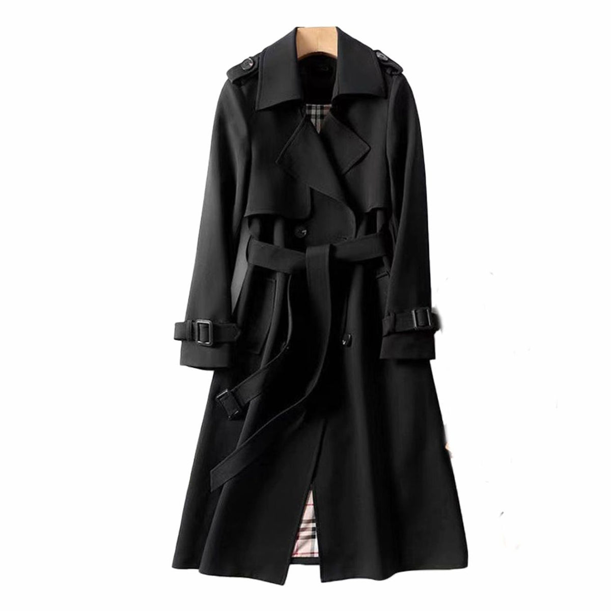 Women's Longline Belted Trench Coat