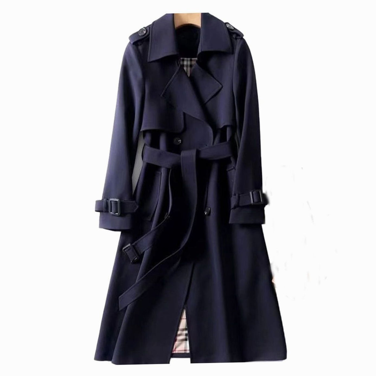 Women's Longline Belted Trench Coat