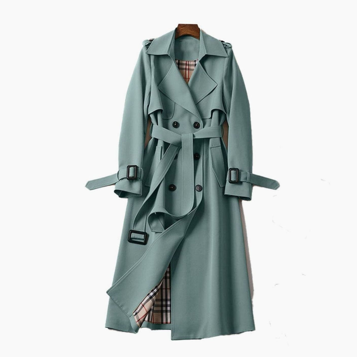 Women's Longline Belted Trench Coat
