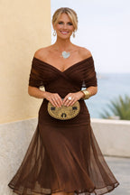 Women's Chiffon V-Neck Maxi Dress